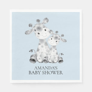Serviette En Papier Serviettes de papier de baby shower de garçons de