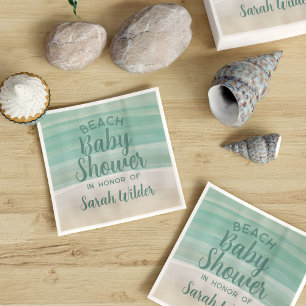 Serviette En Papier Serviettes de papier de baby shower de plage