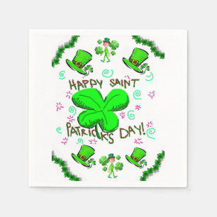 Serviette En Papier Serviettes de papier de jour St. Patrick