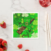 Serviette En Papier Serviettes de papier de jour St. Patrick (En situation)
