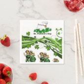Serviette En Papier Serviettes de papier de jour St. Patrick (En situation)