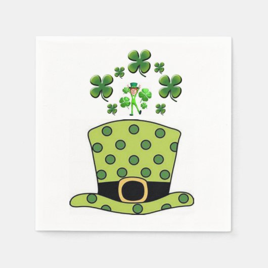 Serviette En Papier Serviettes de papier de jour St. Patrick (Devant)