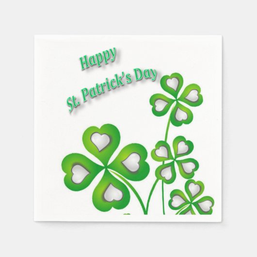 Serviette En Papier Serviettes de papier de jour St. Patrick (Devant)