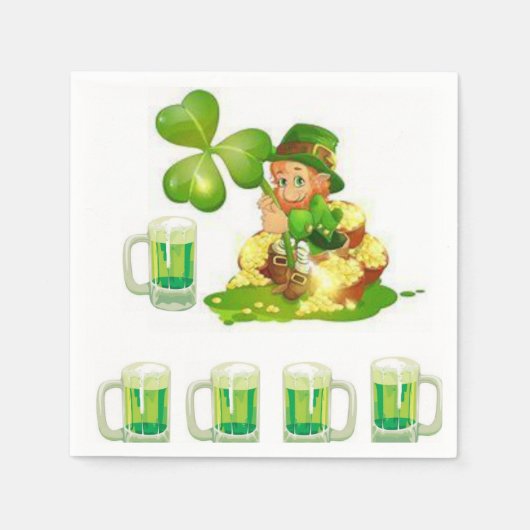 Serviette En Papier Serviettes de papier de jour St. Patrick (Devant)