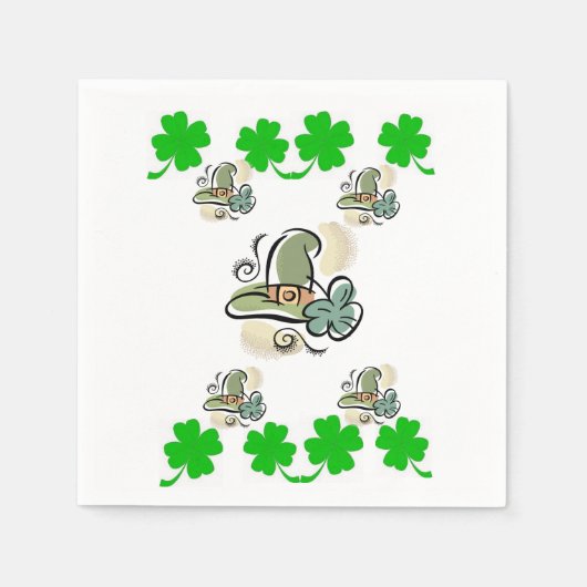 Serviette En Papier Serviettes de papier de jour St. Patrick (Devant)