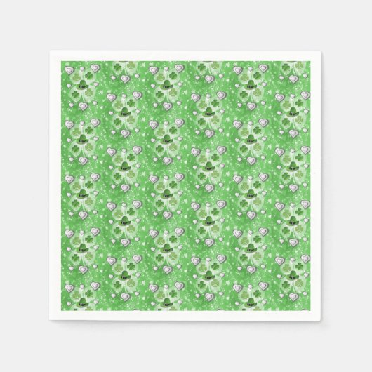 Serviette En Papier Serviettes de papier de jour St. Patrick (Devant)
