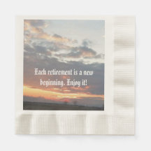 serviettes de papier de la partie retraite