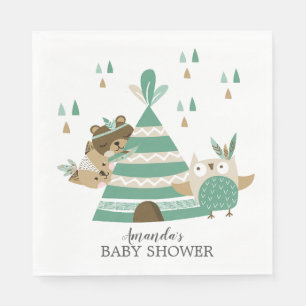 Serviette En Papier Serviettes de papier de région boisée de baby