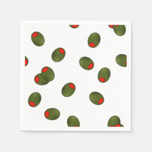 Serviette En Papier Serviettes de papier d'olives de piment