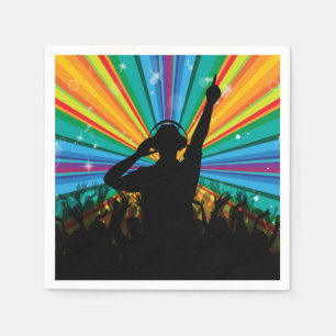 Serviette En Papier Serviettes de papier du DJ de musique