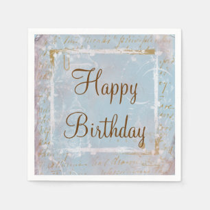 Serviette En Papier Serviettes de papier faites sur commande vintages
