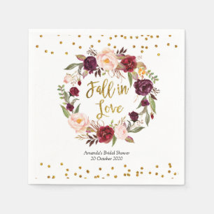 Serviette En Papier Serviettes de papier florales de partie de
