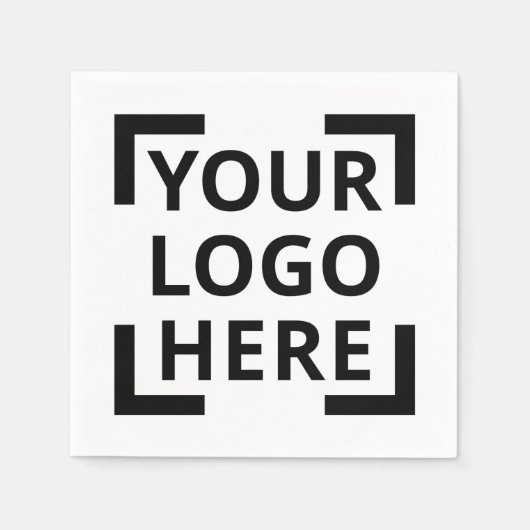 Serviette En Papier Serviettes de papier logo personnalisées (Devant)