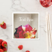 Serviette En Papier Serviettes de papier personnalisées Rustique (En situation)