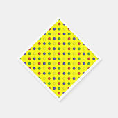 Serviette En Papier Serviettes de papier Pois-jaune (Coin)