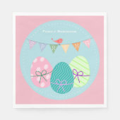 Serviette En Papier Serviettes de Pâques OEufs mignons personnalisés (Devant)