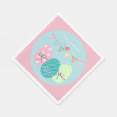 Serviette En Papier Serviettes de Pâques OEufs mignons personnalisés (Coin)