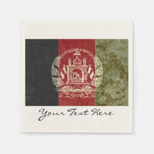 Serviette En Papier Serviettes de partie de drapeau de l'Afghanistan