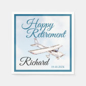 Serviette En Papier Serviettes de partie de retraite avec conception d (Devant)