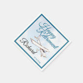 Serviette En Papier Serviettes de partie de retraite avec conception d (Coin)