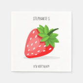 Serviette En Papier Serviettes de patchs de fraises (Devant)
