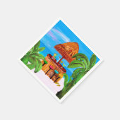 Serviette En Papier serviettes de plage Tiki (Coin)