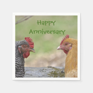 Serviette En Papier Serviettes de poulet de l'anniversaire