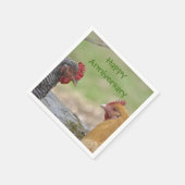 Serviette En Papier Serviettes de poulet de l'anniversaire (Coin)
