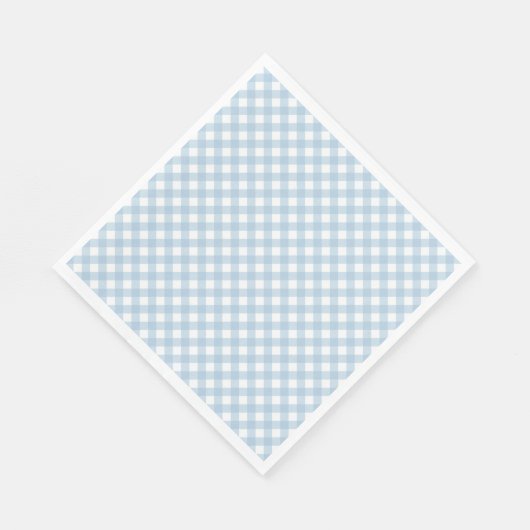 Serviette En Papier serviettes de première année pastel bleu plaid (Coin)