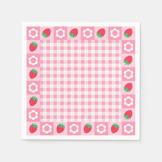 Serviette En Papier Serviettes de première fête d'anniversaire de Berr (Devant)