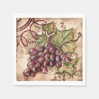 Serviette En Papier Serviettes de raisin rustiques