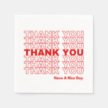 Serviettes de remerciement