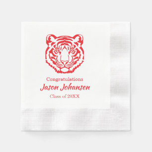 Serviette En Papier Serviettes de remise de diplôme au lycée avec masc