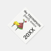 Serviette En Papier Serviettes de réunion familiale (Coin)