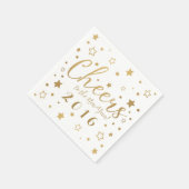 Serviette En Papier Serviettes de réveillon du Nouvel An / Blanc (Coin)