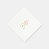 Serviette En Papier Serviettes de Rose fantaisie (Coin)