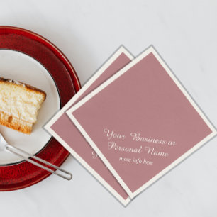 Serviette En Papier serviettes de rose poussiéreuses couleur uni