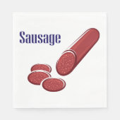 Serviette En Papier Serviettes de saucisson (Devant)