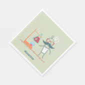 Serviette En Papier Serviettes de savants de secteur (Coin)