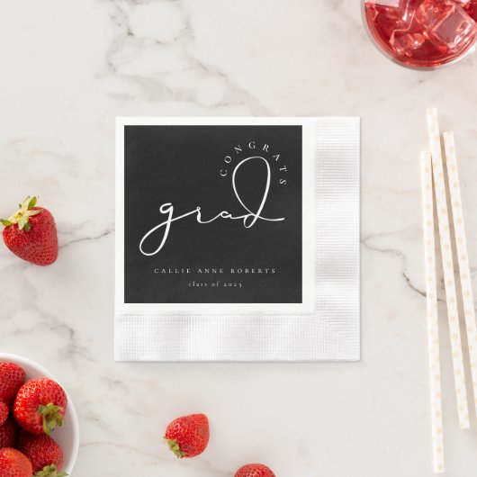 Serviette En Papier Serviettes de script Grad Signature (En situation)