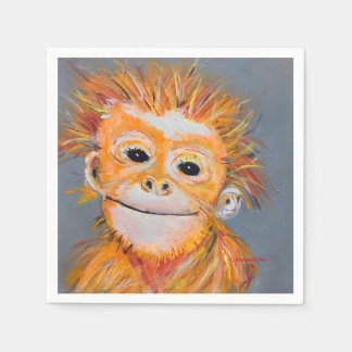 Serviette En Papier Serviettes de singe