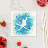 Serviette En Papier Serviettes de ski saut (En situation)