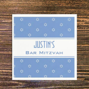 Serviette En Papier Serviettes de soirée Bar Mitvah customisées