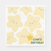 Serviette En Papier Serviettes de soirée Jaune Palyfull Star (Devant)