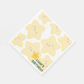 Serviette En Papier Serviettes de soirée Jaune Palyfull Star (Coin)