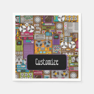 Serviette En Papier Serviettes de Studio d'enregistrement des périphér