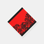 Serviette En Papier serviettes de table baroque rouge vif (Coin)