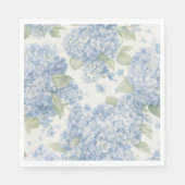 Serviette En Papier Serviettes de table florales Hydrangea bleue (Devant)