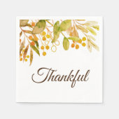 Serviette En Papier Serviettes de Thanksgiving rustiques (Devant)
