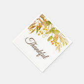 Serviette En Papier Serviettes de Thanksgiving rustiques (Coin)